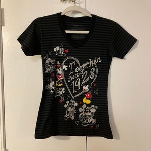 Disney Store Mini Mickey Together Since 1928 Cotton Blend T Shirt XS